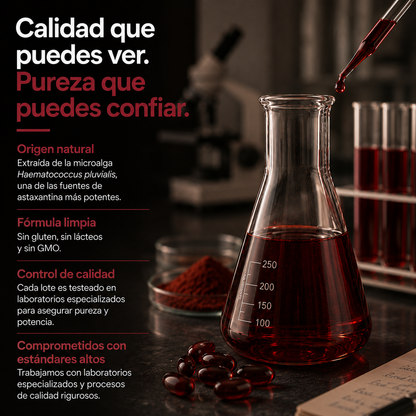 Astaxantina Premium 12 MG | Extracto Natural de Microalgas