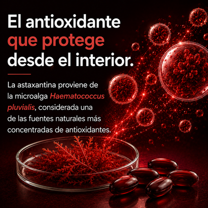 Astaxantina Premium 12 MG | Extracto Natural de Microalgas.