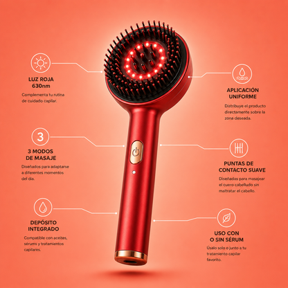 ELYSEN Revive™ Cepillo masajeador led rehabilitador capilar
