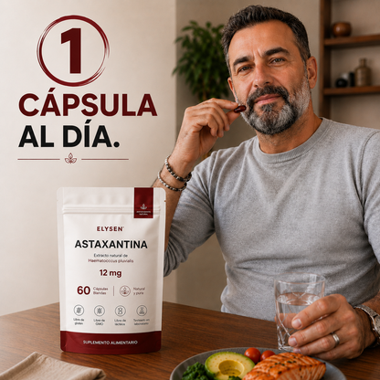 Astaxantina Premium 12 MG | Extracto Natural de Microalgas
